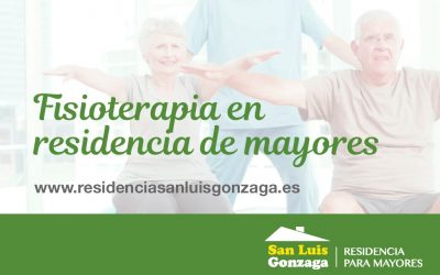 FISIOTERAPIA EN RESIDENCIA DE MAYORES